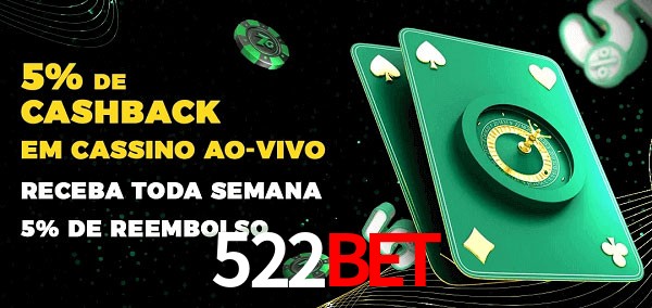 Promoções do cassino ao Vivo 522bet